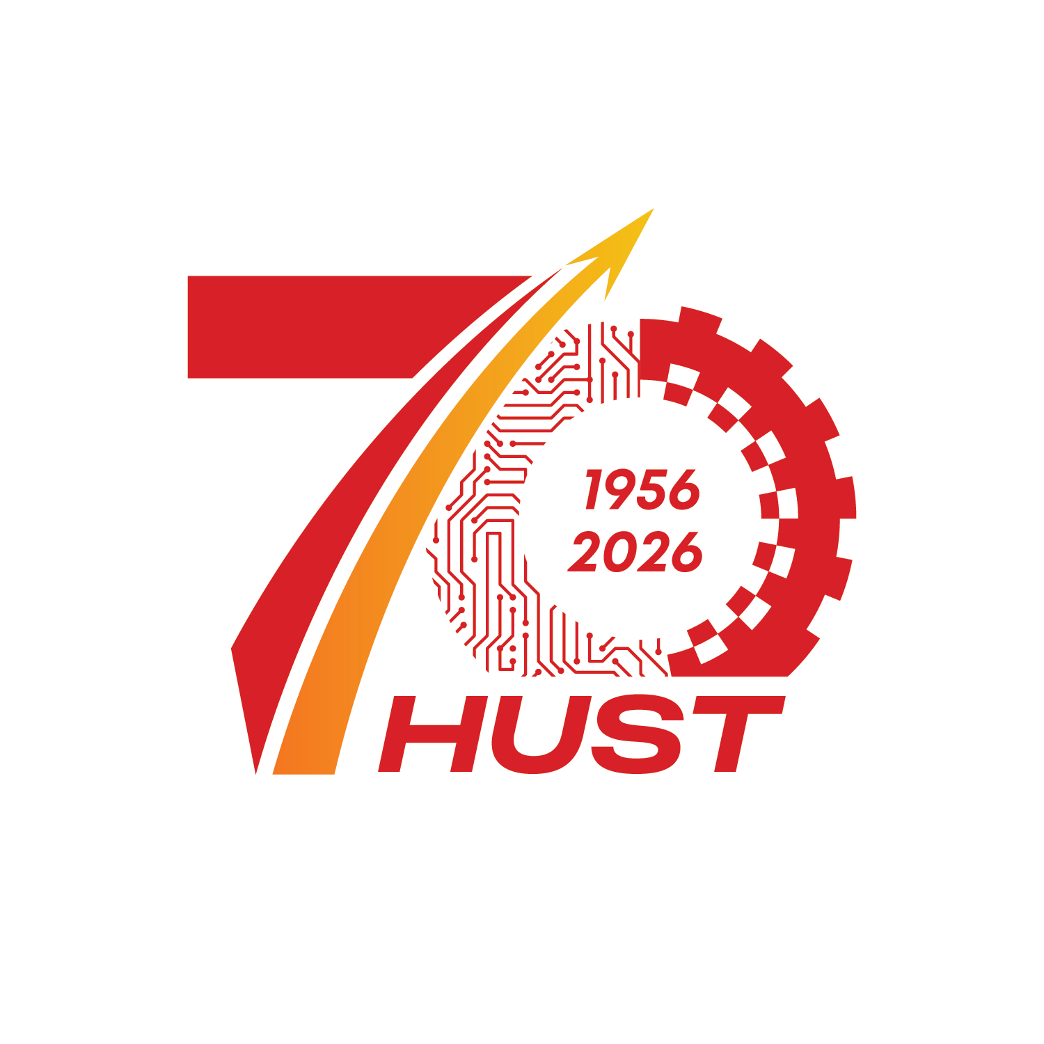 HUST 70th Anniversary Logo